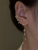 Brinco Ear Cuff - Flor de Crystal