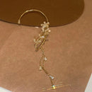 Brinco Ear Cuff - Flor de Crystal