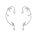 Brinco em Prata 925 - Estrela da Lua