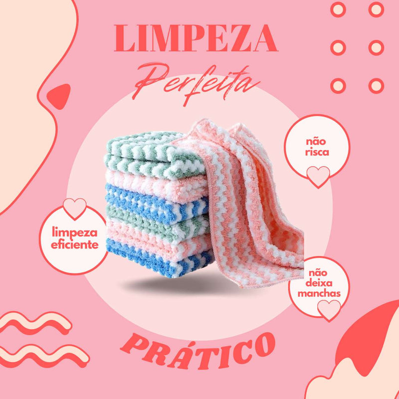 (Compre 1 e leve 4) Panos Mágicos® - Microfibra Macia para Limpeza Perfeita Premium 2023 + Frete Grátis