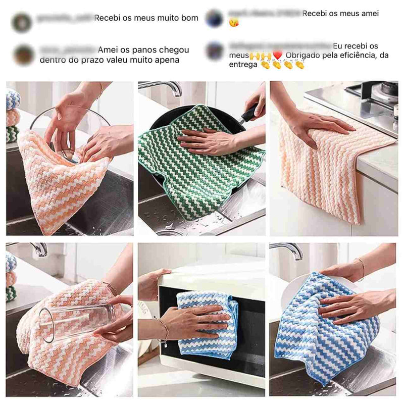 (Compre 1 e leve 4) Panos Mágicos® - Microfibra Macia para Limpeza Perfeita Premium 2023 + Frete Grátis